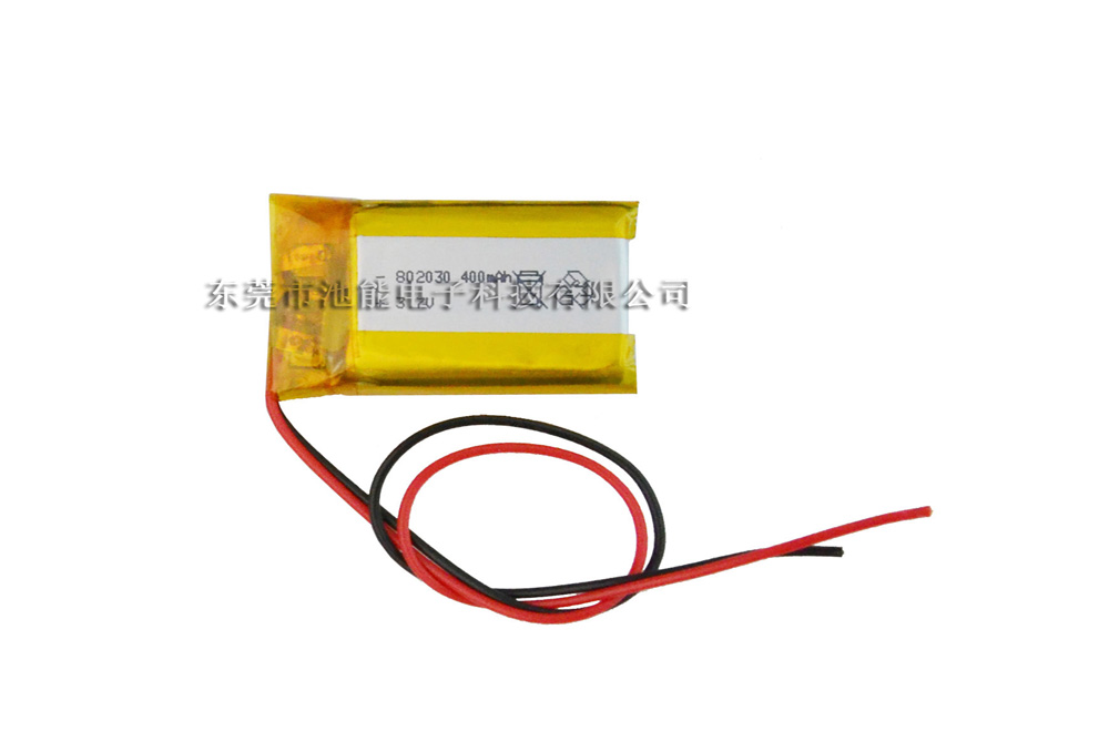 400mAh聚合物鋰電池 802030 照明產(chǎn)品用鋰電池